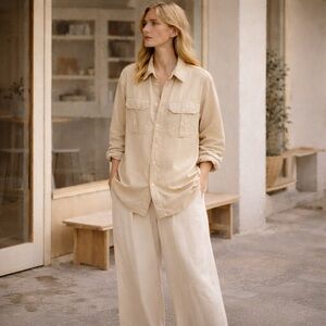 Zadig & Voltaire Teros Cotton Twill Shirt | Sugar | Size S